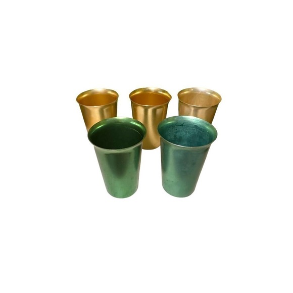 Small vintage Sunburst and Color Craft aluminum drinking cups - Picture 1 of 8
